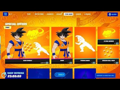 ASÍ ÉS LA TIENDA DE FORTNITE x DRAGON BALL (TRAILER FILTRADO)