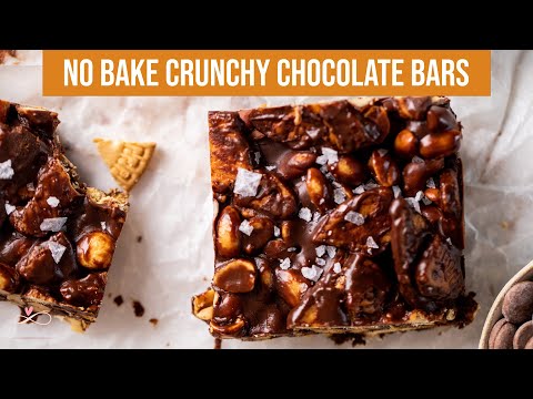 Amazing No-Bake Crunchy Chocolate Bars Recipe || Quick, Easy & Delicious || Infinity Platter || 2022