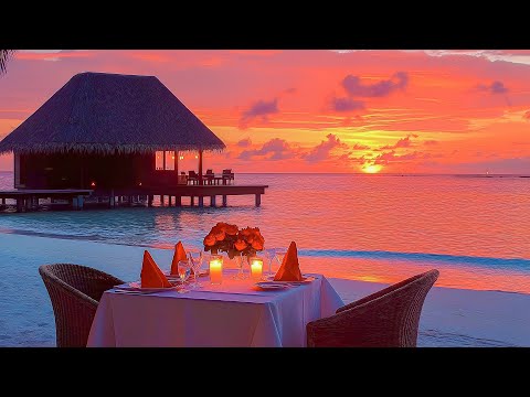 Luxury Seaside Resort Atmosphere With Happy Jazz - Bossa Nova Jazz & Ocean Waves To Relieve Stress