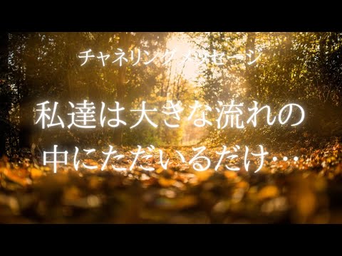 【チャネリングメッセージ】私達は大きな流れの中にただいるだけ…