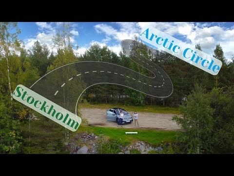 Driving an Electric Car 1,000 km into the Swedish, Lapland (travel vlog)