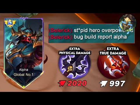 TRY THIS NEW MULTIPLE DAMAGE BUILD FOR ALPHA!😱 EVEN TANK CAN'T REACT!! (must try)