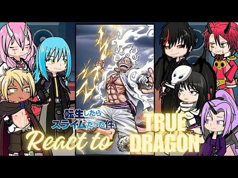 Rimuru Tempest react to Luffy gear 5 as true dragon | Onepiece Strawhat family | Gacha life 2 |