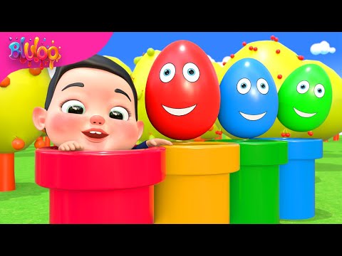 Surprise Eggs Transport Kids Songs | BluLoo Nursery Rhymes & Kids Songs