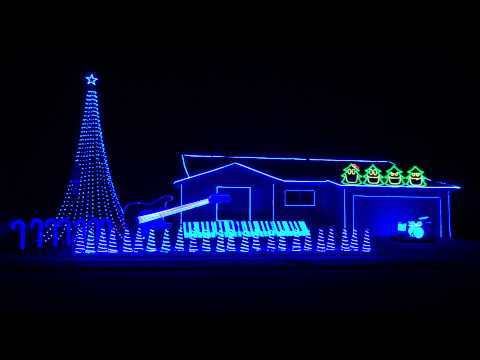 "Daft Punk" by Pentatonix Christmas Light Show 2014