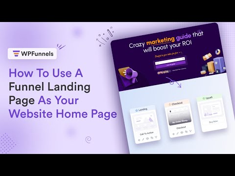 How To Use A Funnel Landing Page As Your Website Home Page In WordPress