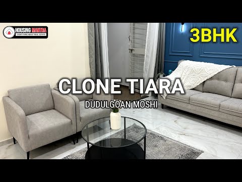 Clone Tiara smaple flat video  | 3bhk sample flat video of clone tiara | clone tiara dudulgoan