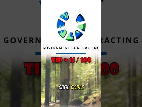 Government Contracting: CAGE Codes #governmentcontracts #smallbusiness #CAGECodes #sba #business