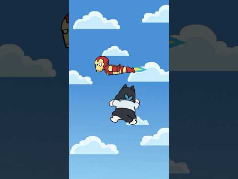 Want to play on the trampoline? #animation #funny #anime #cartoon #shorts #superman #ironman