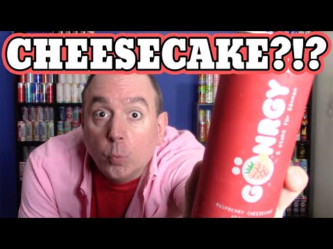 A CHEESECAKE Energy Drink?!?! | Gonrgy Raspberry Cheesecake Energy Drink Review