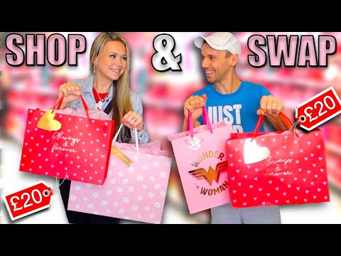 Valentine's Day SHOP & SWAP shopping challenge & GIFT OPENING! 😍 💕 home bargains haul