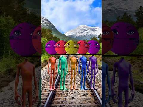 equal dame tu cosita 5 different colors alien dance vs herd of pac-man & train driver tom