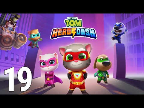 Talking Tom Hero Dash Gameplay Part 19 - Super Angela Superhero (iOS/Android)