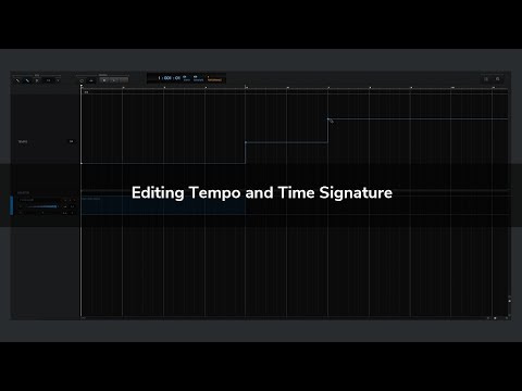 Editing Tempo and Time Signature