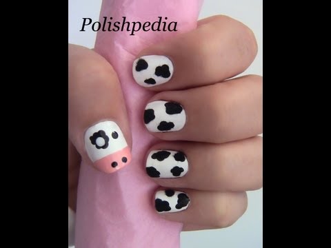 Fuzzy Cow Nail Art