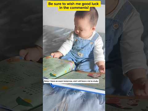 Baby: I have an exam tomorrow! | Innocent Baby 😜 #cutebaby #funnybaby #BabyFun