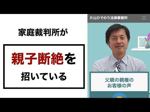 裁判所が親子断絶を招いている！【弁護士解説】制度のバグとそれを利用する勢力についても話してます。