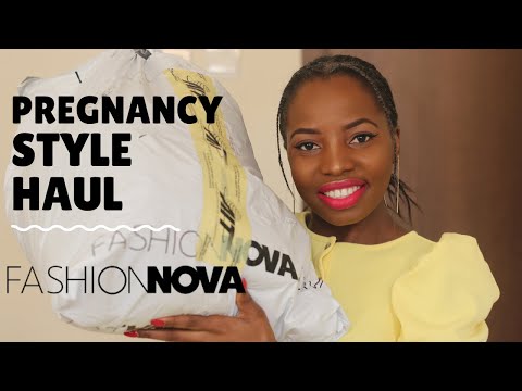 MY FIRST EVER PREGNANCY STYLE HAUL FT FASHION NOVA | JOY QUINT