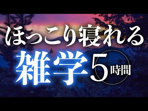 【睡眠導入】ほっこり寝れる雑学5時間【合成音声】