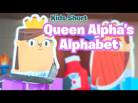 Queen Alpha's Alphabet - Kids Stop Motion Pretend Play with Curious Kingdom Castle #Shorts