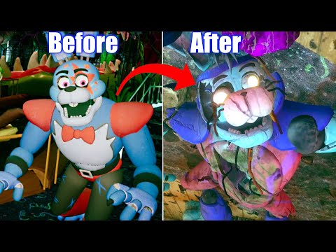 FNAF Security Breach Ruin DLC - All Animatronics Models Comparison