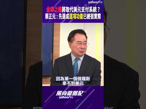 金磚之橋將取代美元支付系統？蔡正元：先達成「這項功能」已經很實際 【風向龍鳳配精彩回顧】