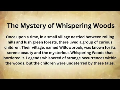 Learn English Through Story | The Mystery of Whispering Woods