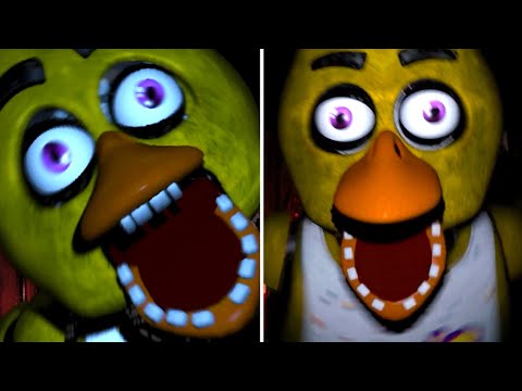 FNAF IN REAL TIME vs FNAF 1 Jumpscares Comparison