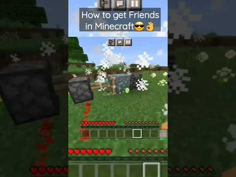 How To Get Friends In Minecraft 🙃#shorts