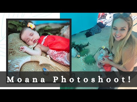 Adorable Moana Inspired Baby Photoshoot Idea | 3-Month Milestone