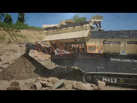 MDS M413 3-Split Heavy-Duty Rock Trommel - Screen AND Clean Rock up to 24 INCHES!