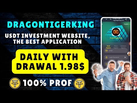 New USDT Earning Platform Best investment site 2024 daily withdrawal 1.98$