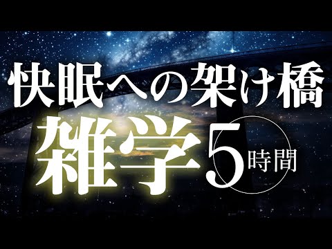 【睡眠導入】快眠への架け橋雑学5時間【合成音声】