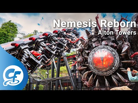 Nemesis Reborn off-ride 4K B-Roll @60fps Alton Towers