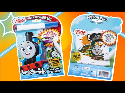 THOMAS the Train & Friends Toys! Unbox Color Imagine Ink Coloring Book Pictures & Puzzles