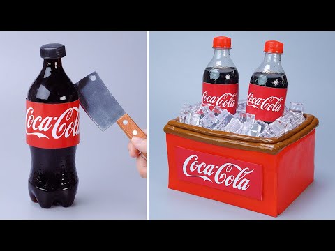 A Melhor Decoração De Bolo Satisfatória Da COCA COLA, So Tasty Cake Decorating Recipes | How To Make