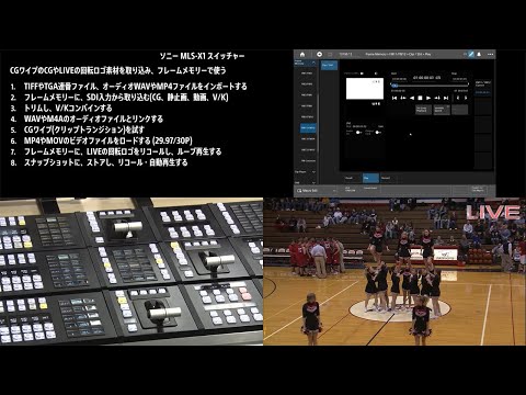 MLS-X1スイッチャー操作説明ビデオ[CG素材を取り込み、フレームメモリーで使う]【ソニー公式】