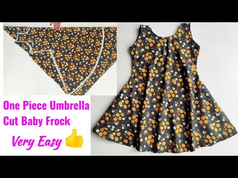 One Piece Umbrella cut Baby Frock cutting and stitching| Baby Frock cutting and stitching