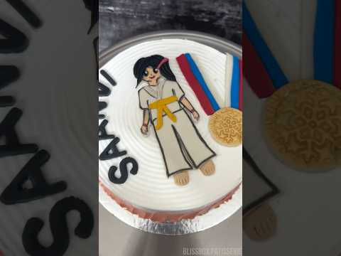 KARATE CAKE|Karate Kid  cake| martial art theme cake #trending #viral #cake #shortvideo #fypシ #reels