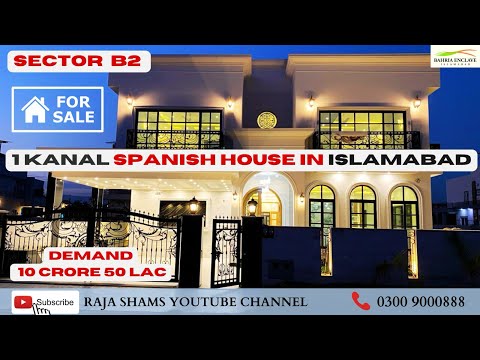 Spanish Villa For Sale In Bahria Enclave Islamabad Sector B2 || 5 Bedroom ||