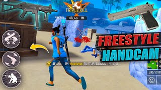 FREESTYLE HANDCAM { DESERT EAGLE/UMP } || FREE FIRE HEADSHOT TRICK || FREE FIRE ONE TAP TRICK🔥