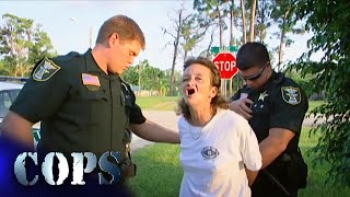 Florida Arrest: A Drunk Woman Slips Handcuffs | Cops TV Show