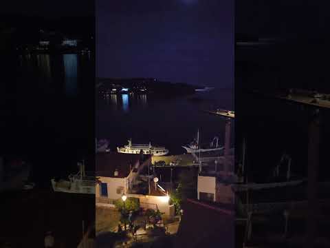 🇬🇷 Stunning night view from Tower Clock Skiathos #shorts #greece #skiathos #panorama #night #travel