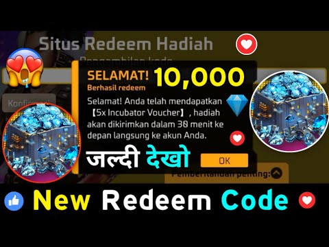 Indonesia Server New Redeem Code 😍 Free Diamonds 😋 || Garena Free Fire