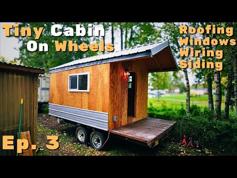 Building a Cabin on a Trailer + The first TEST DRIVE | EP. 3