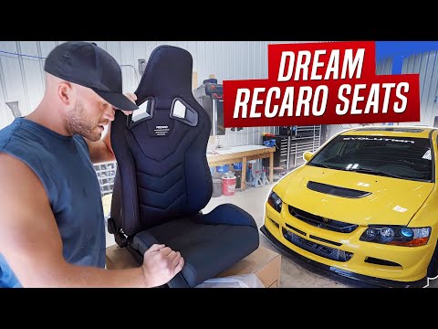 Installing My DREAM Seats Into The Evo 8! (Recaro Sportster GT)