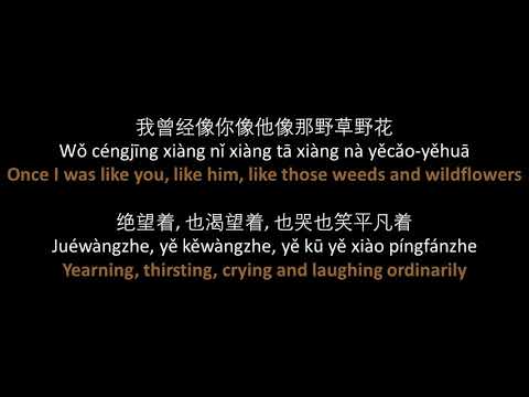 朴树 - 平凡之路 // Pu Shu - The Ordinary Road, lyrics, pinyin, English translation