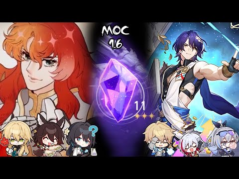 Argenti Hyper & Dr. Ratio x Topaz | 1.6 Memory of Chaos Floor 11 3⭐Clear - Honkai Star Rail