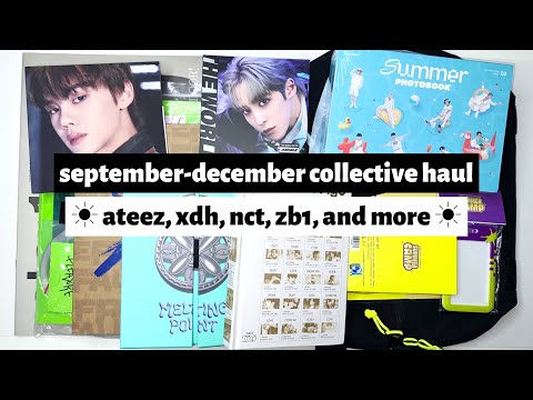 ☼ september - december collective haul ☀︎ ateez, xdh, nct, zb1, and more ☼