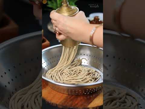 Jwar Ke atte ke Noodles #recipe #food #noodles #recipeshorts